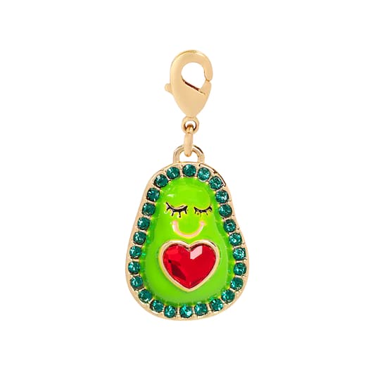 Avocado Austrian Crystal Charm by Bead Landing™